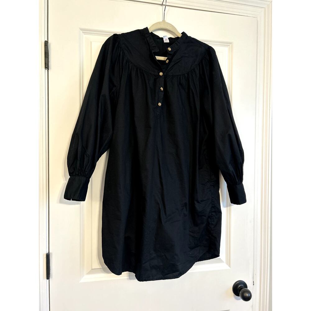 Old Navy Puff Sleeve Poplin Swing Dress, size Small